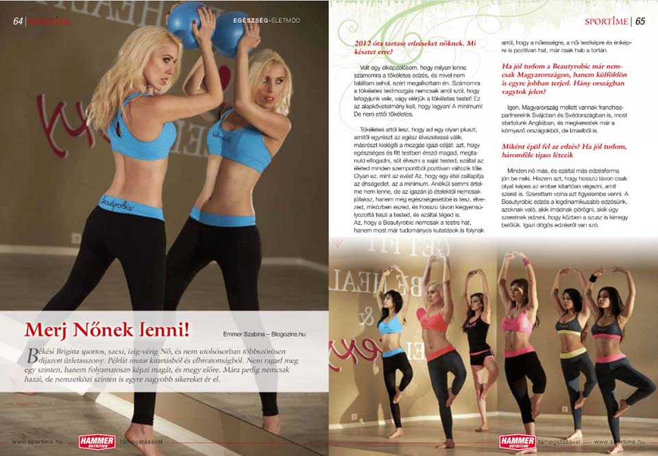 Beautyrobic a Sportime Magazinban – Merj nőnek lenni!